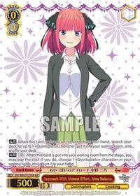 Approach With Utmost Effort, Nino Nakano (IGP) - The Quintessential Quintuplets Specials Premium Booster - Weiss Schwarz card