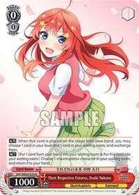 Their Respective Futures, Itsuki Nakano - The Quintessential Quintuplets Specials Premium Booster - Weiss Schwarz card