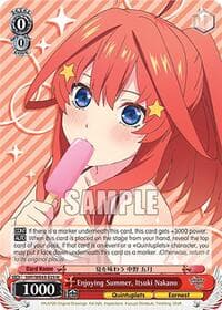 Enjoying Summer, Itsuki Nakano - The Quintessential Quintuplets Specials Premium Booster - Weiss Schwarz card