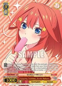 Enjoying Summer, Itsuki Nakano (IGP) - The Quintessential Quintuplets Specials Premium Booster - Weiss Schwarz card