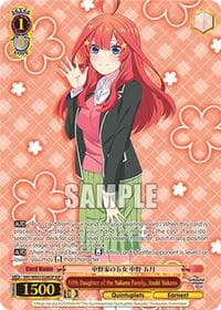 Fifth Daughter of the Nakano Family, Itsuki Nakano (IGP) - The Quintessential Quintuplets Specials Premium Booster - Weiss Schwarz card