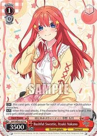 Bashful Sweetie, Itsuki Nakano - The Quintessential Quintuplets Specials Premium Booster - Weiss Schwarz card
