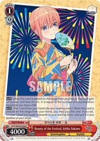 Beauty of the Festival, Ichika Nakano - The Quintessential Quintuplets Specials Premium Booster - Weiss Schwarz card