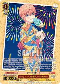 Beauty of the Festival, Ichika Nakano (IGP) - The Quintessential Quintuplets Specials Premium Booster - Weiss Schwarz card