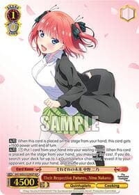Their Respective Futures, Nino Nakano (IGP) - The Quintessential Quintuplets Specials Premium Booster - Weiss Schwarz card