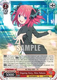 Ongoing Story, Nino Nakano - The Quintessential Quintuplets Specials Premium Booster - Weiss Schwarz card