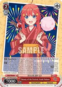 Beauty of the Festival, Itsuki Nakano - The Quintessential Quintuplets Specials Premium Booster - Weiss Schwarz card