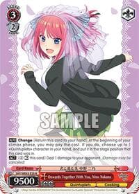 Onwards Together With You, Nino Nakano - The Quintessential Quintuplets Specials Premium Booster - Weiss Schwarz card