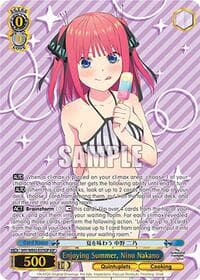 Enjoying Summer, Nino Nakano (IGP) - The Quintessential Quintuplets Specials Premium Booster - Weiss Schwarz card