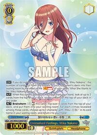 Unresolved Feelings, Miku Nakano (IGP) - The Quintessential Quintuplets Specials Premium Booster - Weiss Schwarz card