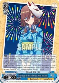 Beauty of the Festival, Miku Nakano - The Quintessential Quintuplets Specials Premium Booster - Weiss Schwarz card