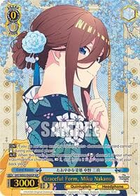 Graceful Form, Miku Nakano (IGP) - The Quintessential Quintuplets Specials Premium Booster - Weiss Schwarz card