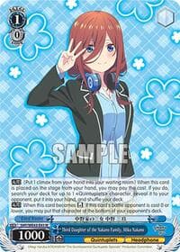 Third Daughter of the Nakano Family, Miku Nakano - The Quintessential Quintuplets Specials Premium Booster - Weiss Schwarz card