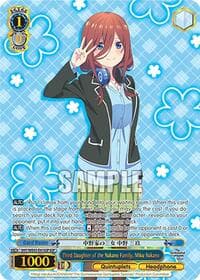Third Daughter of the Nakano Family, Miku Nakano (IGP) - The Quintessential Quintuplets Specials Premium Booster - Weiss Schwarz card