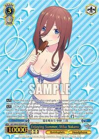 Enjoying Summer, Miku Nakano (IGP) - The Quintessential Quintuplets Specials Premium Booster - Weiss Schwarz card