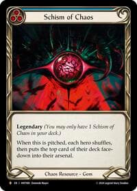Schism of Chaos - The Hunted - Flesh and Blood TCG card