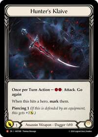 Hunter's Klaive - The Hunted - Flesh and Blood TCG card