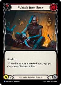Whittle from Bone (Red) - The Hunted - Flesh and Blood TCG card