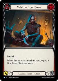 Whittle from Bone (Blue) - The Hunted - Flesh and Blood TCG card