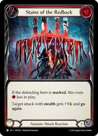 Stains of the Redback (Red) - The Hunted - Flesh and Blood TCG card