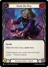 Mark the Prey (Yellow) - The Hunted - Flesh and Blood TCG card