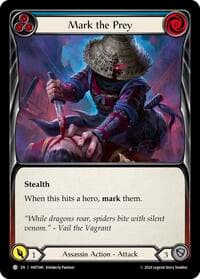 Mark the Prey (Blue) - The Hunted - Flesh and Blood TCG card