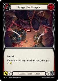 Plunge the Prospect (Yellow) - The Hunted - Flesh and Blood TCG card