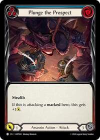 Plunge the Prospect (Blue) - The Hunted - Flesh and Blood TCG card