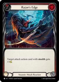 Razor's Edge (Red) - The Hunted - Flesh and Blood TCG card