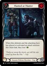 Hunted or Hunter (Red) - The Hunted - Flesh and Blood TCG card