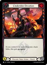 Cinderskin Devotion (Red) - The Hunted - Flesh and Blood TCG card