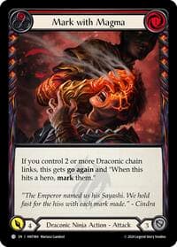 Mark with Magma (Red) - The Hunted - Flesh and Blood TCG card