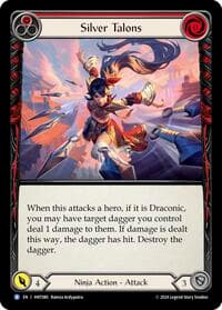 Silver Talons (Red) - The Hunted - Flesh and Blood TCG card