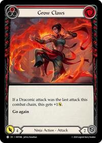 Grow Claws (Red) - The Hunted - Flesh and Blood TCG card