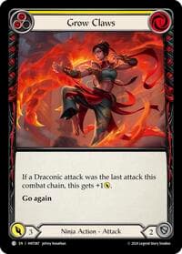 Grow Claws (Yellow) - The Hunted - Flesh and Blood TCG card