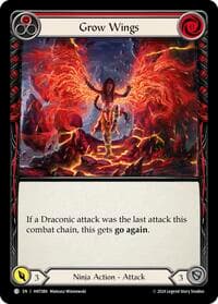 Grow Wings (Red) - The Hunted - Flesh and Blood TCG card