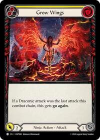Grow Wings (Yellow) - The Hunted - Flesh and Blood TCG card