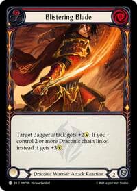 Blistering Blade (Red) - The Hunted - Flesh and Blood TCG card