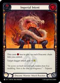 Imperial Intent (Red) - The Hunted - Flesh and Blood TCG card
