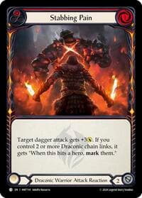 Stabbing Pain (Red) - The Hunted - Flesh and Blood TCG card