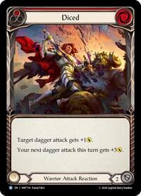 Diced (Red) - The Hunted - Flesh and Blood TCG card