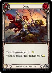 Diced (Yellow) - The Hunted - Flesh and Blood TCG card