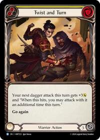 Twist and Turn (Yellow) - The Hunted - Flesh and Blood TCG card