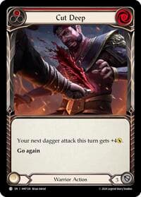 Cut Deep (Red) - The Hunted - Flesh and Blood TCG card