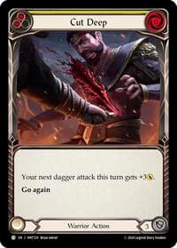Cut Deep (Yellow) - The Hunted - Flesh and Blood TCG card