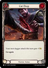 Cut Deep (Blue) - The Hunted - Flesh and Blood TCG card