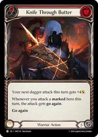 Knife through Butter (Red) - The Hunted - Flesh and Blood TCG card