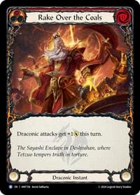 Rake Over the Coals (Red) - The Hunted - Flesh and Blood TCG card