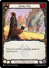 Smoke Out (Red) - The Hunted - Flesh and Blood TCG card