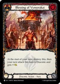 Blessing of Vynserakai (Red) - The Hunted - Flesh and Blood TCG card